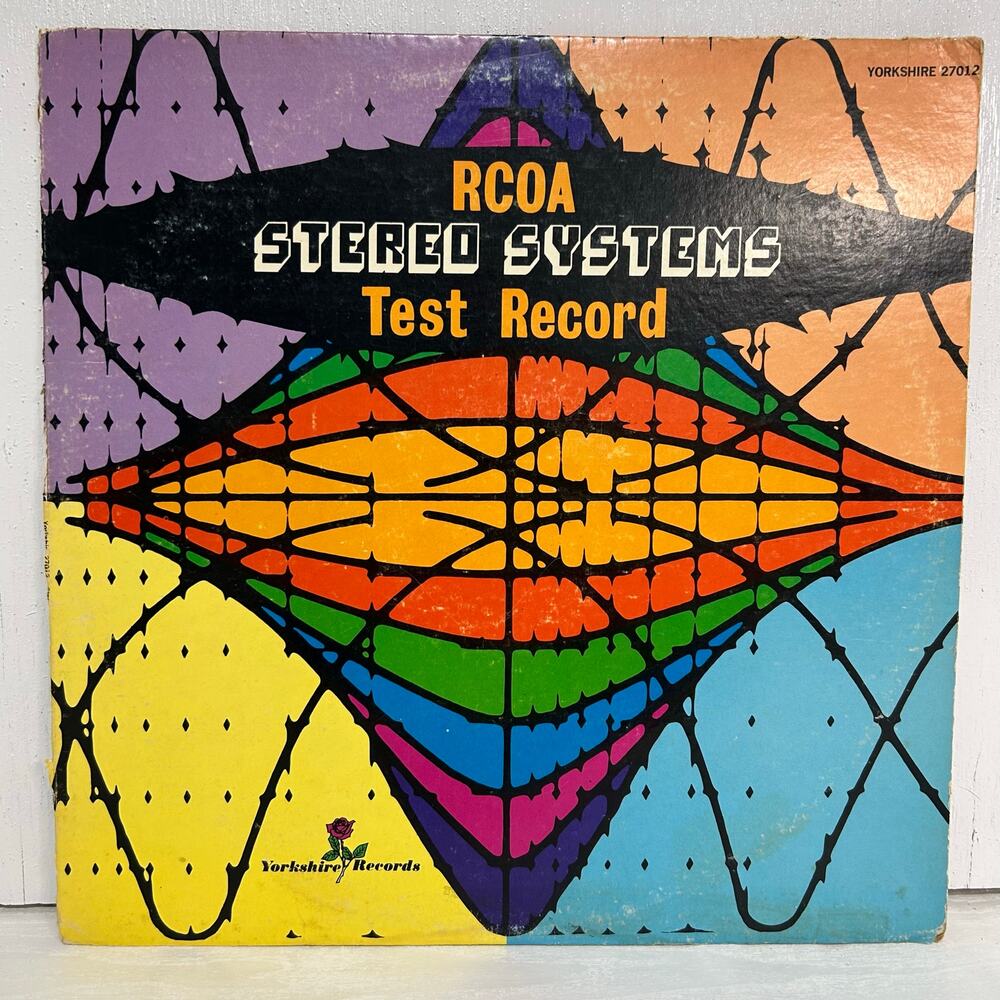 RCOA Stereo Systems Test Record Vintage Vinyl Album 1972 Yorkshire Records